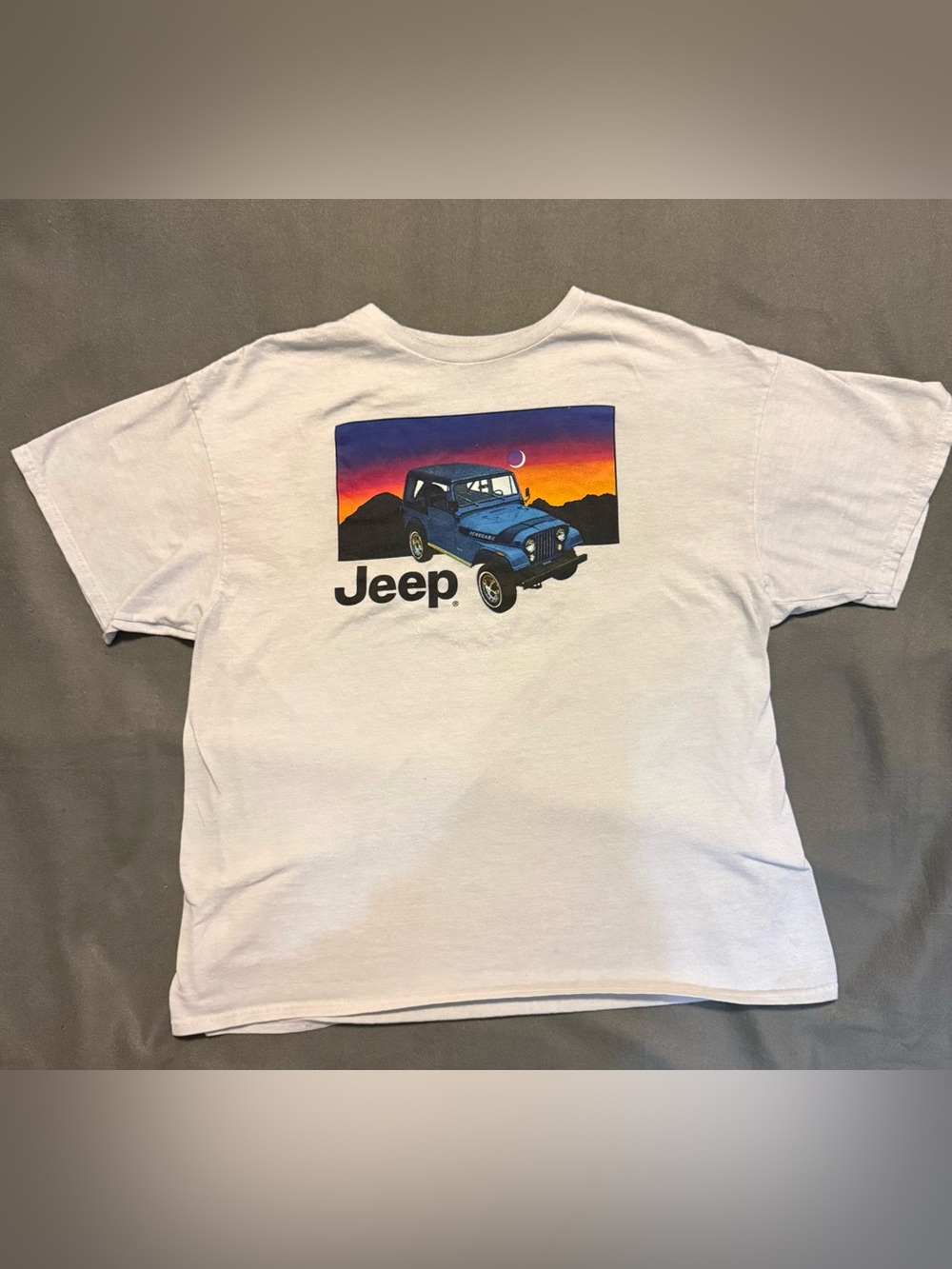 Jeep Spirit Graphic T-Shirt Men’s Large White Renegade Tee